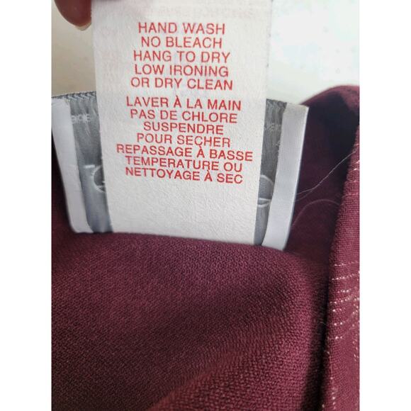 NWT VTG Leslie Belle Pleated Midi Dress Women's Size 10P Purple Plaid Tie Back - Picture 6 of 12